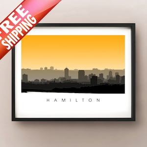 Hamilton Skyline Art - Ontario Poster Print