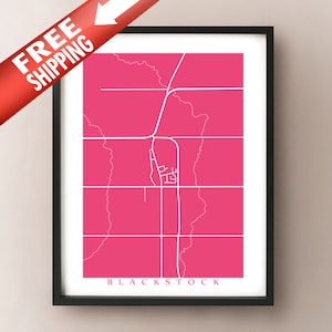 Blackstock Kartendruck - Ontario Posterkunst