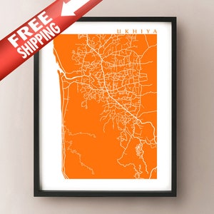 Ukhiya, Bangladesh Map Print