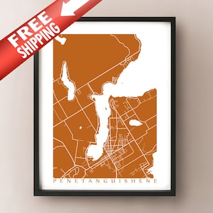 Penetanguishene Map Print - Simcoe, Ontario Art - Affiche du Canada