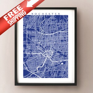 Rochester Map Print