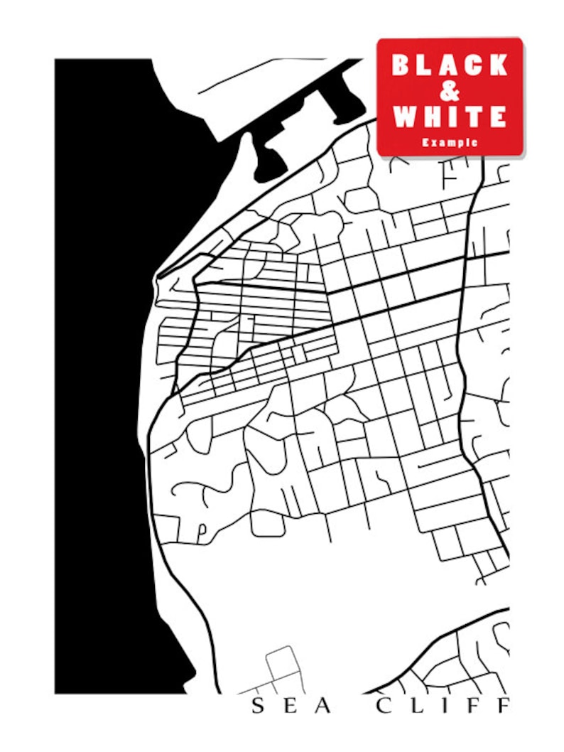 Sea Cliff Map Print Long Island New York Poster Etsy