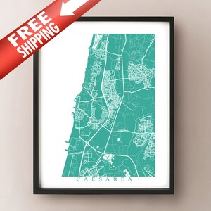 Caesarea Map Print