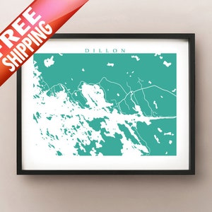 Dillon - Brooks Landing Map Print - Ontario Art - Canada Poster