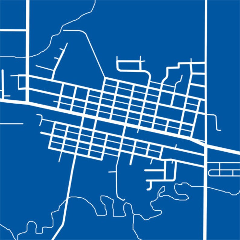 Durant IA Map Print Iowa Art Poster Etsy