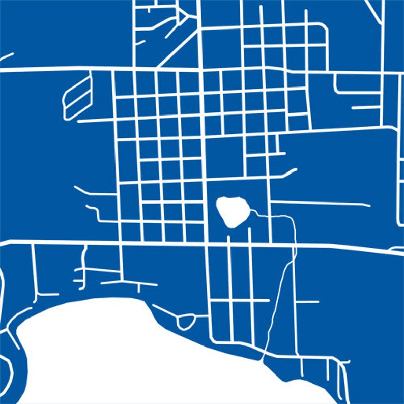 Crandon WI Map Print Wisconsin Poster Etsy