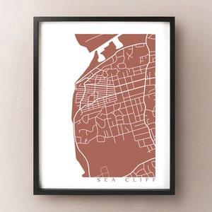 Sea Cliff Karte Print - Long Island, New York Poster