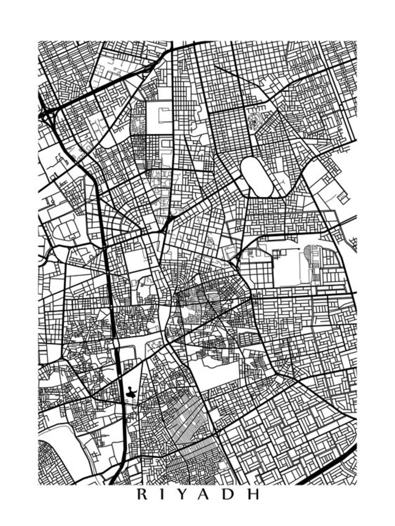 Riyadh Map Saudi Arabia Poster image 4