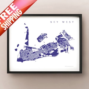 Impresión de mapas de Key West