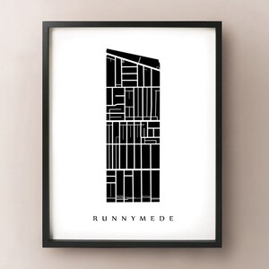 Carte de Runnymede - Toronto Neighbourhood Art Print