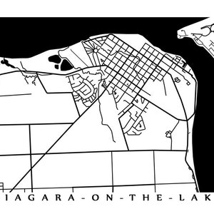 Niagara on the Lake Map Canada Wall Art imagem 2