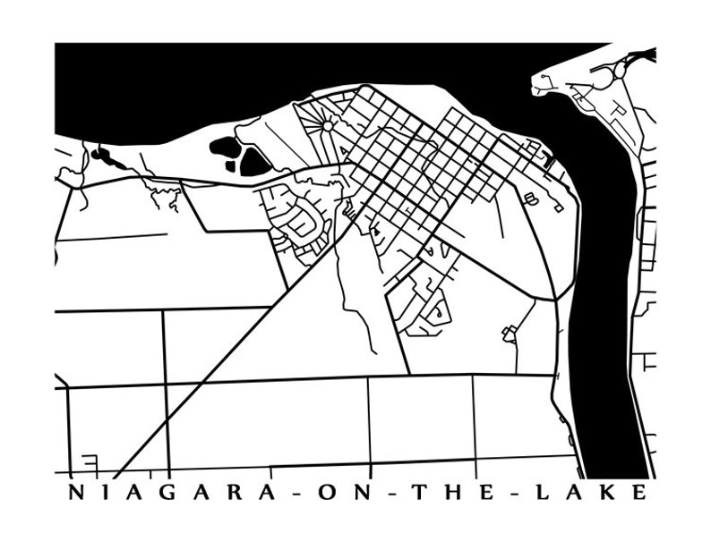 Niagara on the Lake Map Canada Wall Art imagem 2