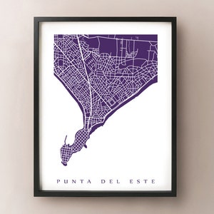 Punta Del Este Carte Imprimer - Uruguay Art - Modern Home Decor - Idée cadeau