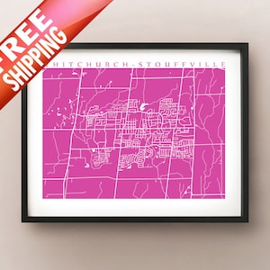 Whitchurch-Stouffville, ON Map-Druck