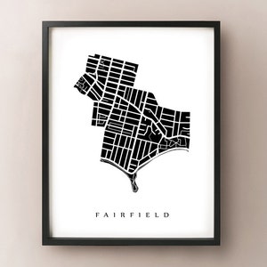Fairfield Map - Victoria Neighbourhood Art Print