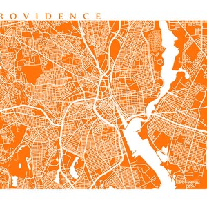 Providence Map Print Rhode Island Poster image 2
