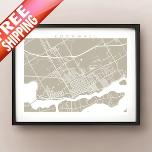 Cornwall, Ontario Mapa Imprimir