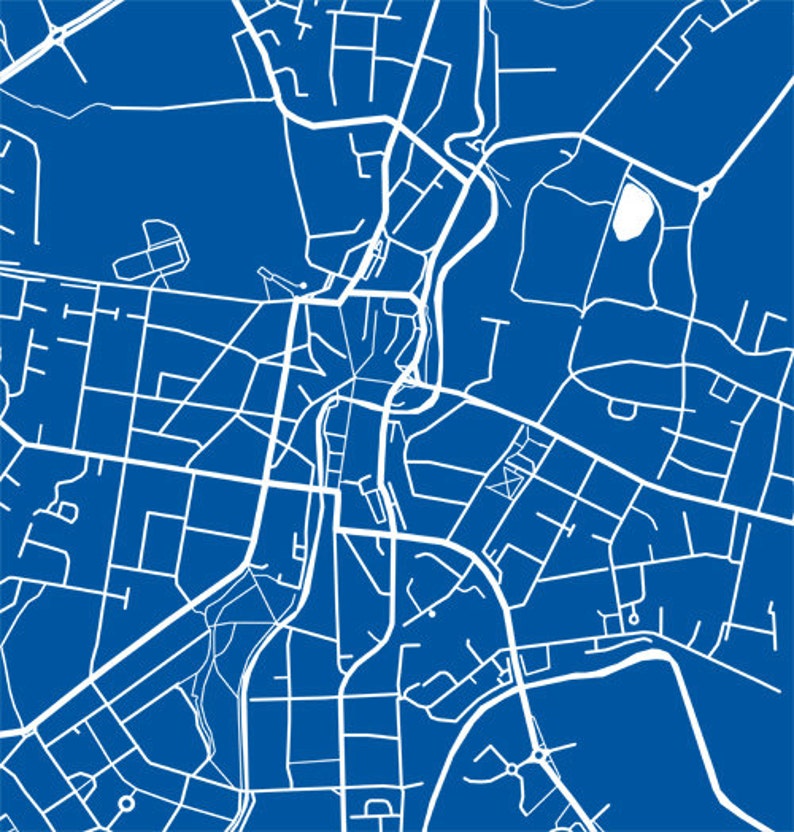 Kilmarnock Map Art Print Scotland Poster Etsy