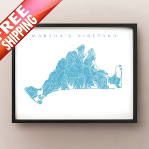 Martha es Vineyard Karte drucken