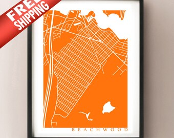 Impresión de mapas de Beachwood