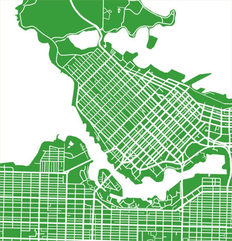 Vancouver Map Print image 3