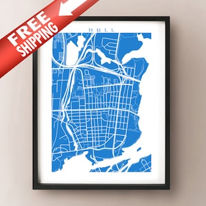 Hull - Gatineau Map Print