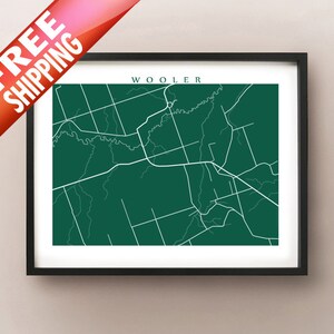 Wooler Map - Poster art dell&#39;Ontario