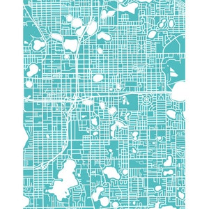 Orlando Map Print Florida Art Poster image 2