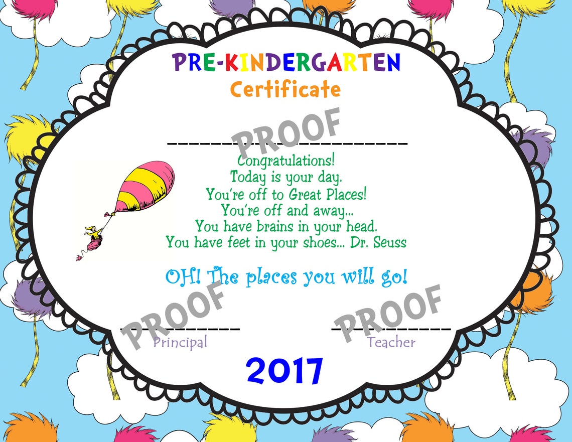 Oh The Places You Will Go Printable 2019 Pre KINDERGARTEN Etsy oh-the-places-you-will-go-printable-2019-pre-kindergarten-etsy