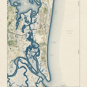 Amelia Island Map Art Amelia Island - Il 300x300.6188355576 Frja