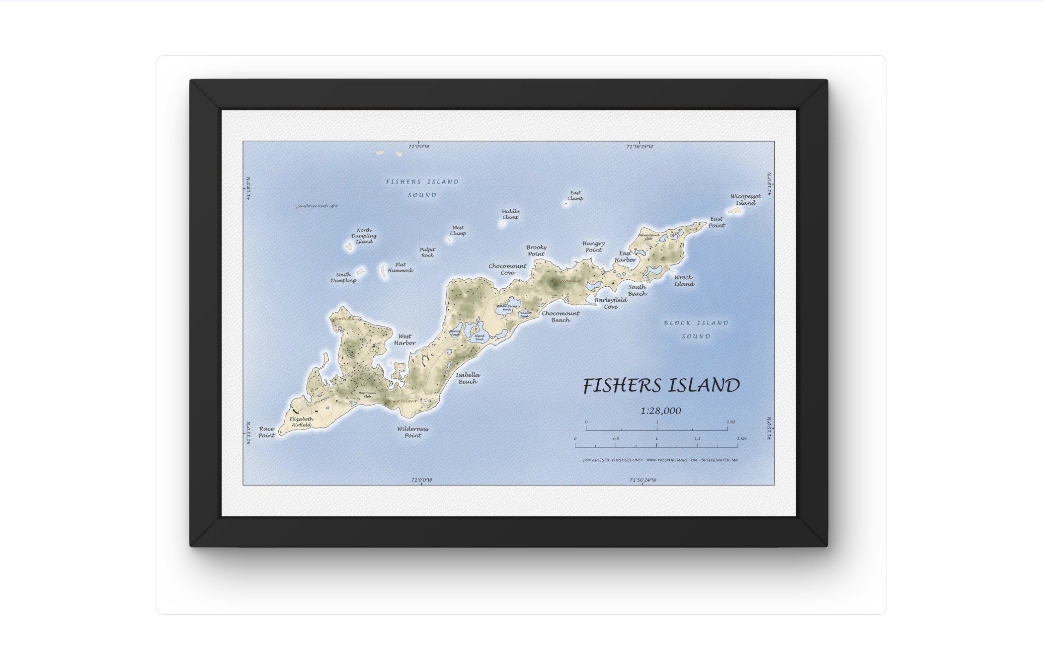 Fishers Island Map, Fishers Island NY, Fishers Island Print, Fishers ...