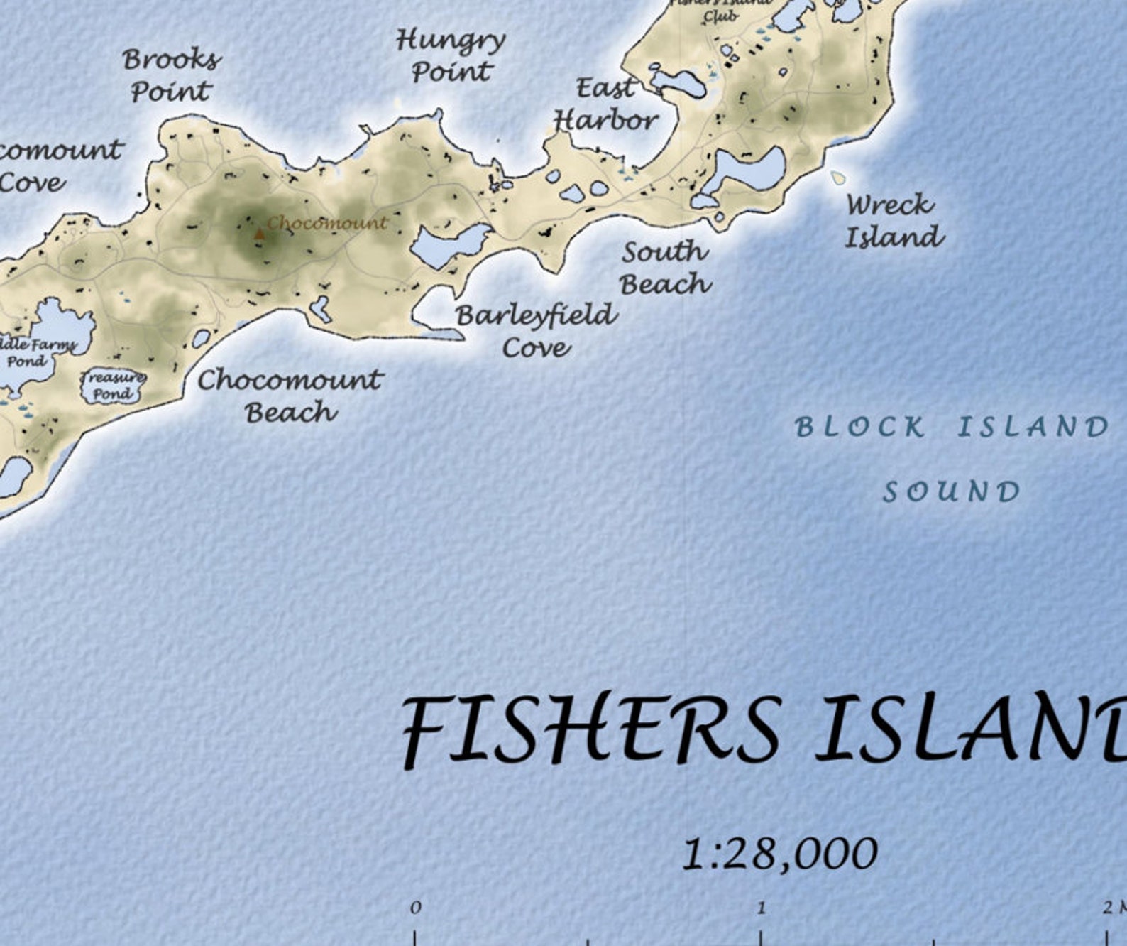 Fishers Island Map, Fishers Island NY, Fishers Island Print, Fishers ...