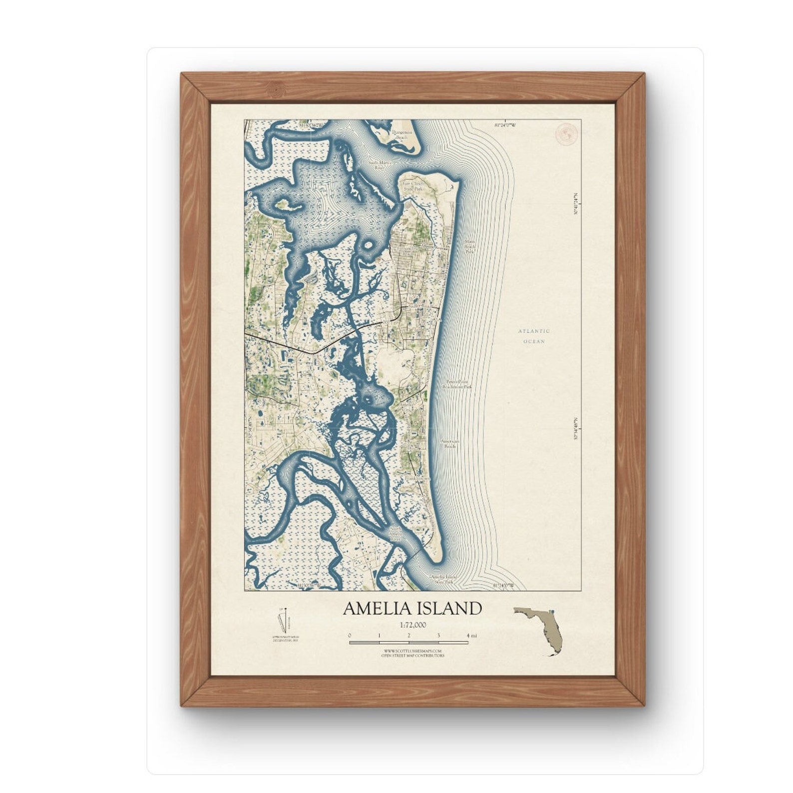 Amelia Island Map Art Amelia Island - Il 1588xN.6188355952 9b2e