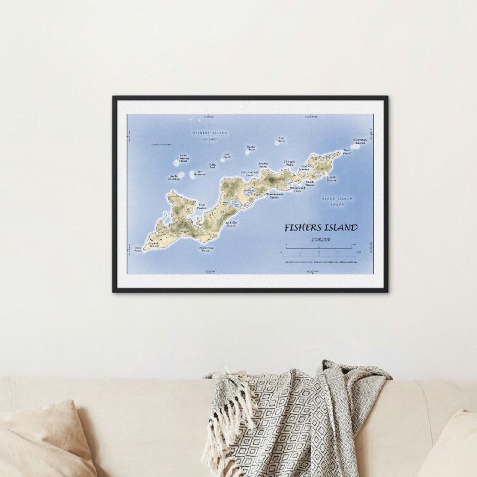 Fishers Island Map, Fishers Island NY, Fishers Island Print, Fishers ...
