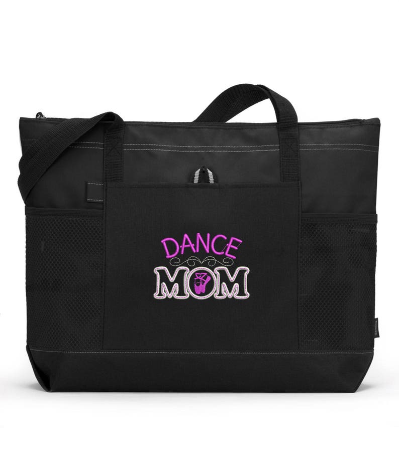 Embroidered Dance Mom Tote Bag Dance Mom Tote Bag Dance Mom Bag Dance Tote Bag Choose Color