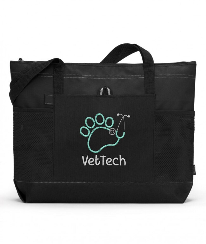 Embroidered Vet Tech Tote Bag/ Vet Tech Tote Bag/ Vet Tech Etsy