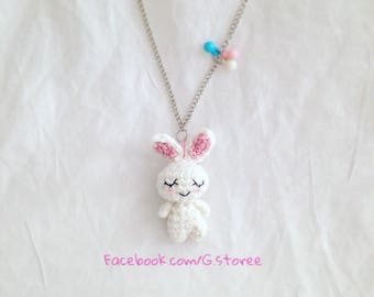 Sleeping Bunny Amigurumi Crochet Pattern – Rabbit Keychain (PDF Pattern)