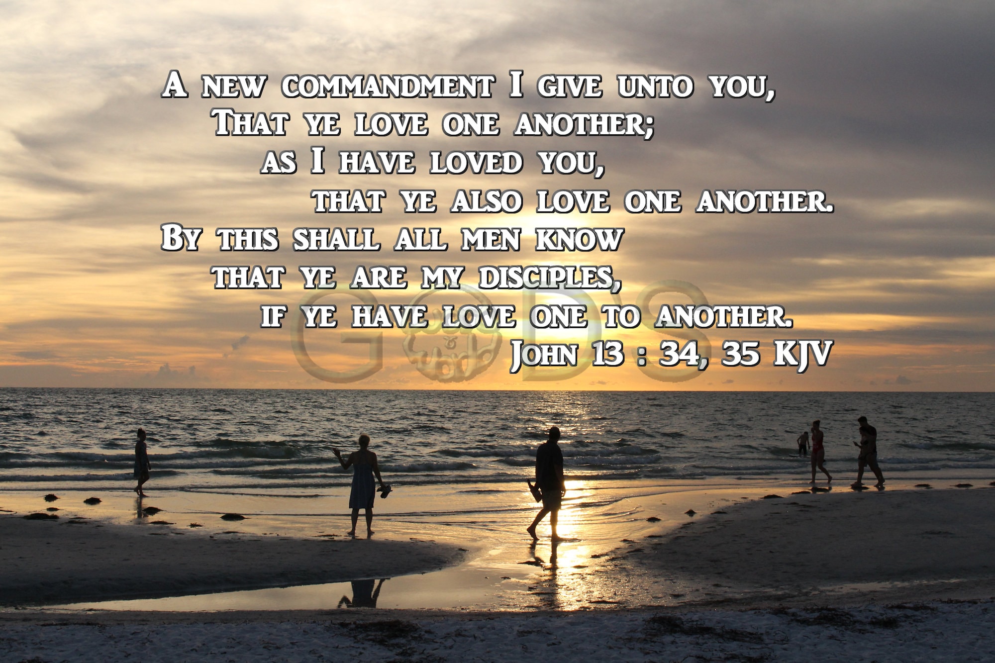 John 13 3435 Kjv Scripture Picture Sunset Florida Etsy Hong Kong