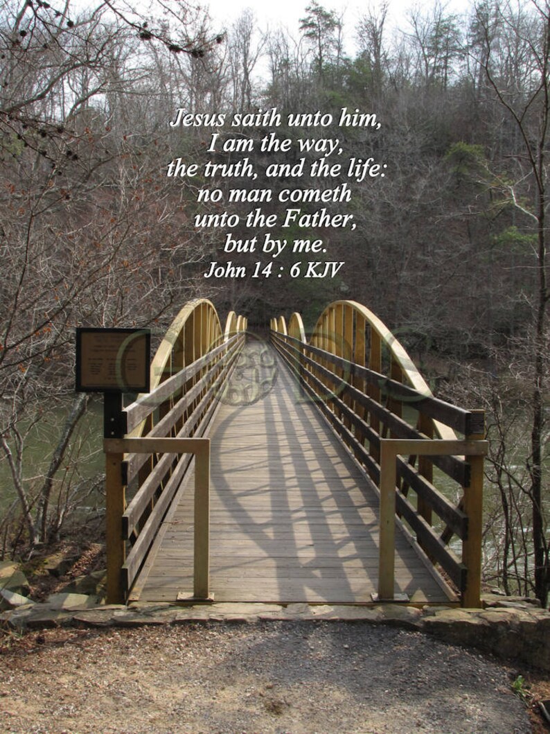 Scripture Picture John 146 KJV Jesus The Way The Truth Etsy
