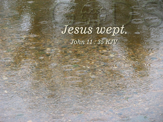 John 11:35 KJV Scripture Picture Scripture Photo Jesus | Etsy