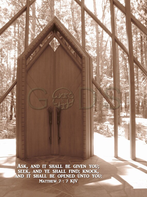 Scripture Picture Matthew 7 7 Kjv Scripture Photo Garvan Etsy