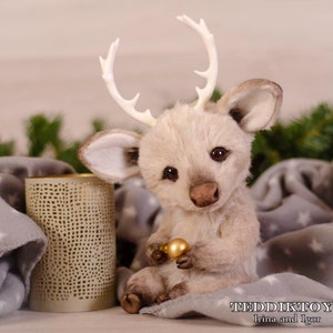 Deer Jimbo , handmade toy , Christmas Deer (made to order)
