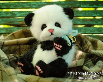 Panda  Lin ,  Teddy Bear Stuffed Animal Bear Soft Toys Artist Teddy Bears