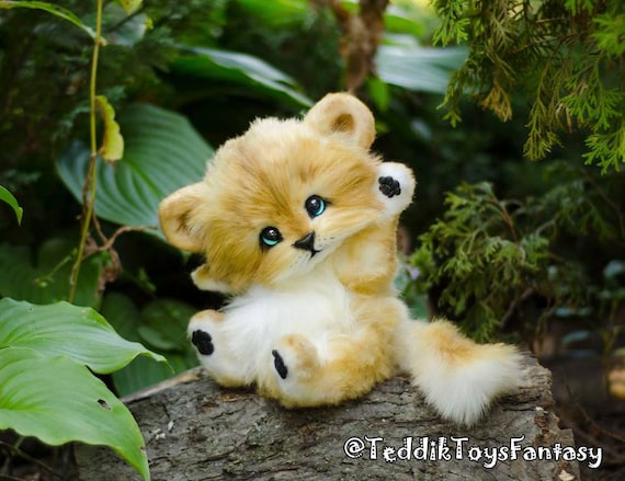 赤ちゃん　ライオン　テディベア　作家様　アートドール 赤ちゃん ライオン テディベア 作家様 アートドール