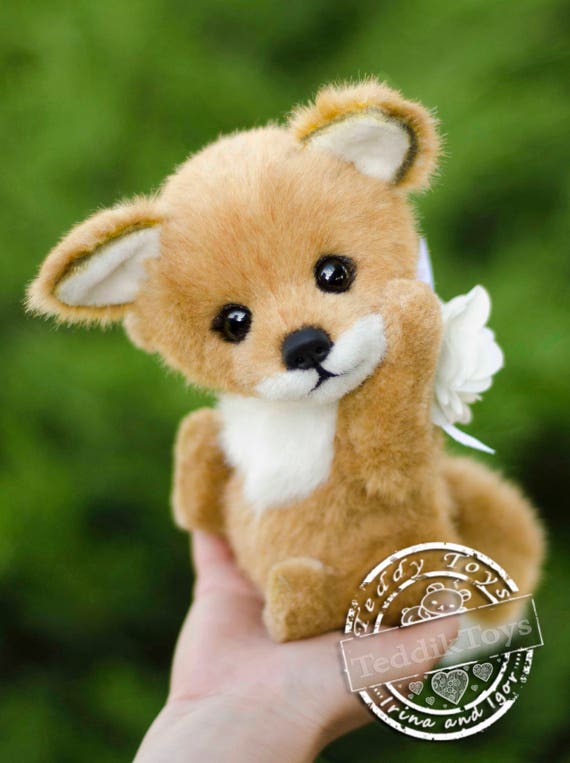 realistic fox stuffed animal
