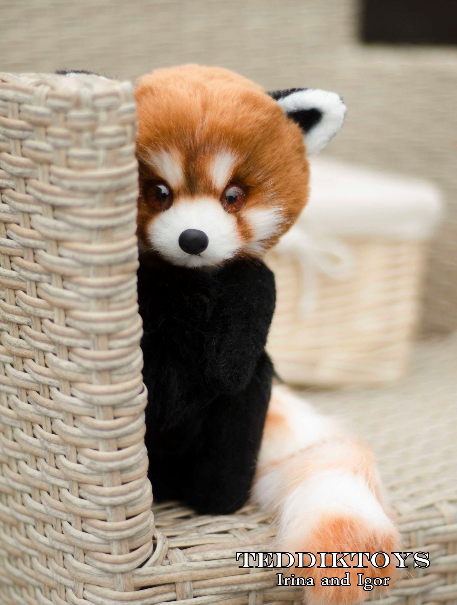 レッサーパンダ シンシン 手作りぬいぐるみ パンダのおもちゃ（受注