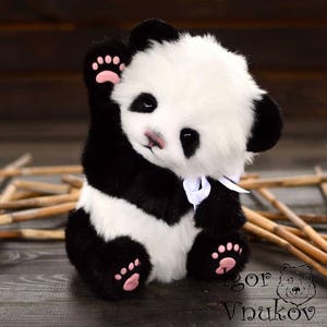 Panda Sue-Jin(made to order) handmade plush collectible stuffed toy  teddy bear