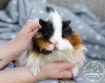 Guinea pig ,(make to order) handmade toy , Portrait pet , animal by photo