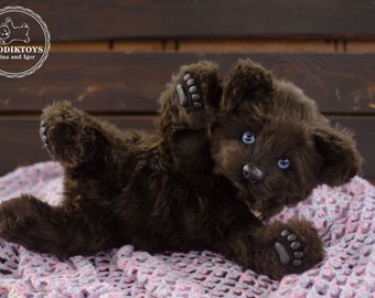 Stuffed bear ,artist collectible stuffed teddy bear handmade toy cute realistic teddybear best