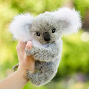 Handmade Plush Koala Lula: German Plush Stuffed Animal